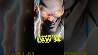 Behave Like A King 👑 | Law 34 | 48 Laws Of Power #48lawsofpower #motivation #shorts