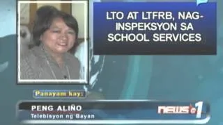 News@1: LTO at LTFRB, nag-inspeksyon sa school services