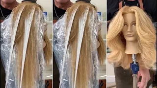 Hair Painting: New Long Hair Balayage Technique Tutorial | Balayage Hair color Tips