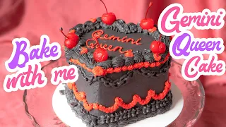 vintage gothic romantic cake decorating | bake with me home bakery