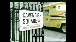 1970s, POV Black Cab Passenger Driven Through London, 35mm