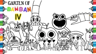 GARTEN OF BANBAN Chapter 4 New Coloring Pages | Color ALL NEW BOSSES + ENDING | NCS Music