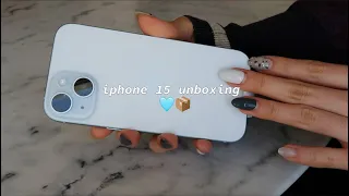 iphone 15 (blue) 🩵 unboxing & camera test