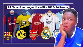 All Champions League Clubs Home Kit For 2023/2024 Season