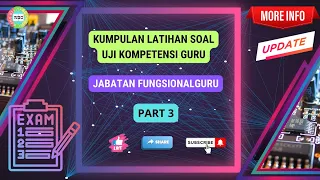 INFO TERBARU! KUMPULAN LATIHAN SOAL UJI KOMPETENSI KENAIKAN JABATAN FUNGSIONAL GURU BAGIAN 3