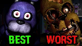 All FNAF Character Designs Ranked