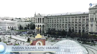 UKRAINE, MAIDAN SQUARE - IN MEMORY OF THE FALLEN PROTESTORS