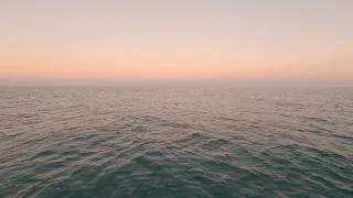 Relaxing sea surf at sunset for relaxation for deep sleep