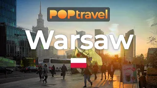 Walking in WARSAW / Poland 🇵🇱- 4K 60fps (UHD)