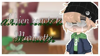 Adrien reacts to Marinette//Gacha life//꧁Pu̸rple_Be̸ar꧂