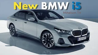 Новый седан BMW 5 series 2023 + чистая электричка BMW i5 - обзор Александра Михельсона