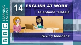 Giving feedback – 14 – English at Work shows you how