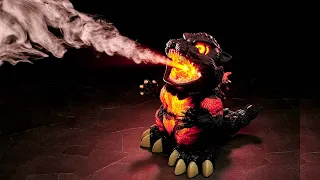 Burning Godzilla Humidifier in Action