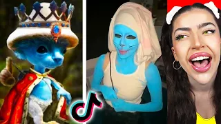 FUNNIEST Smurf Cat Meme TIKTOK COMPILATION! (WE LIVE WE LOVE WE LIE - FUNNY MOMENTS)