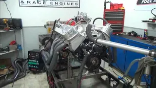 BBC 740HP 540 ENGINE DYNO RUN FOR AVERY WALLACE BY WHITE PERFORMANCE AND MACHINE