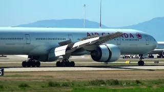 Air Canada 777-300ER [C-FIVS] Landing Vancouver Airport (YVR)