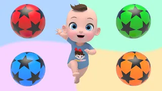 Color Song  Balls & Indoor Playground | Finger Family Nursery Rhymes | Baby & Kids Songs