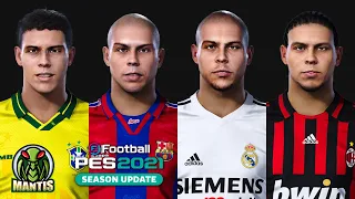 SuperPack Faces Ronaldo Nazário 1994-2018 for PES 2021 PC [ONLY PC/SOLO PC]