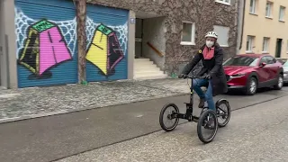 Probefahrt mit dem Folding Trike von Etnnic (Version ohne E-Unterstützung)