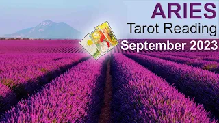 ARIES SEPTEMBER 2023 Tarot Reading "NEW ABUNDANCE, CHANGE & A LITTLE LUCK! A DEEP TALK IN LOVE"