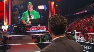 John Cena updates the WWE Universe on his medical condition: Raw, May 7, 2012