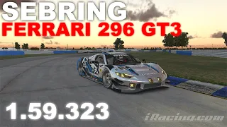 iRacing Ferrari 296 GT3 Sebring (FIXED) | Track Guide + Hotlap