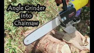 Angle Grinder Chainsaw Attachment | DIY