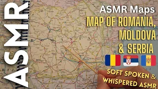 Map of Romania, plus bonus maps of Moldova & Serbia [ASMR Maps]