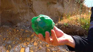 Significant Emerald Stone Found; Accidentally, While Digging For Gold!