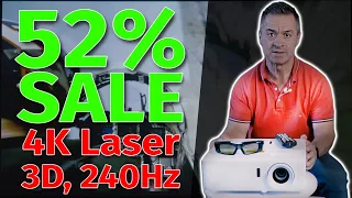 4K Heimkino & 3D für Alle - unter 1500€ - Optoma UHZ45 4K HDR 3D 240Hz Laser Beamer mit 3800 Lumen