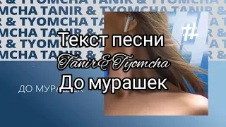 Текст песни Tanir & Tyamcha - До мурашек