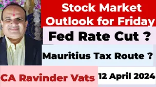 Stock Market Outlook for Tomorrow: 12 April 2024 by CA Ravinder Vats