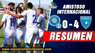 GOLEADA DE LA AZUL Y BLANCO / El Salvador 0 vs Guatemala 4 / Amistoso Internacional 24-04-2022