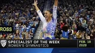 Kyla Ross earns Pac-12 Specialist of the Week award after double 9.950 performance
