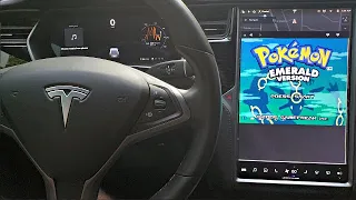 Playing Pokemon...On A TESLA?