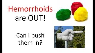 Can i push my hemorrhoids back in?
