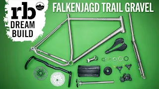 Dreambuild Falkenjagd Aristos Titanium Trail I Bikepacking Gravelbike I Campagnolo Ekar