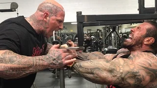 Rich Piana is Killing Chest Day With Martyn Ford (6'8 330LB) 🥇 Bigger By The Day #23