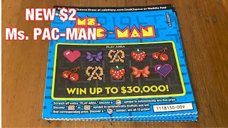 New $2 Ms. Pac-Man Tickets‼️ California Lottery Scratchers🤞🍀🍀🍀