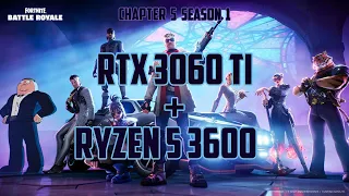 RTX 3060 Ti + Ryzen 5 3600 in Fortnite Chapter 5 Season 1 |  Performance Mode | 1440p