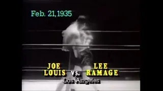 Joe Louis vs Lee Ramage, 21 Feb 1935