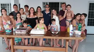 família em niver