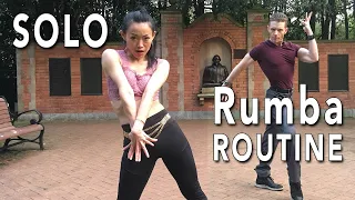 RUMBA Solo Practice Routine ➕ Hip Action TIPS | Dance Insanity