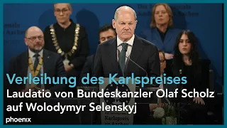 Verleihung des Karlspreises:  Ansprache von Bundeskanzler Olaf Scholz am 14.05.23