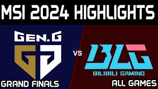 GEN vs BLG Highlights ALL GAMES MSI 2024 Grand Finals GenG vs Bilibili Gaming by Onivia