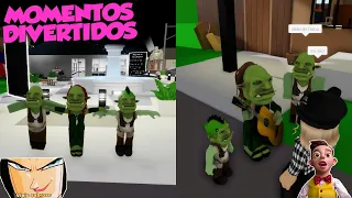 BROOKHAVEN MOMENTOS DIVERTIDOS VESTIDOS DE SHREK (ROBLOX)