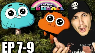 The Amazing World Of Gumball Ep 7-9 (REACTION) THIS EPISODE IS SUS