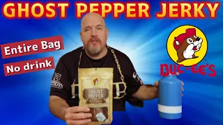 EATING AN ENTIRE BAG OF BUC-EE'S GHOST PEPPER JERKY W/O DRINKING