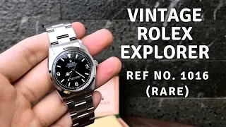 Rolex Explorer Vintage (Ref 1016) Stainless Steel | Close Up View