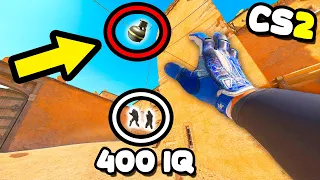 10 IQ vs 400 IQ NADE PREDICTIONS! - COUNTER STRIKE 2 CLIPS